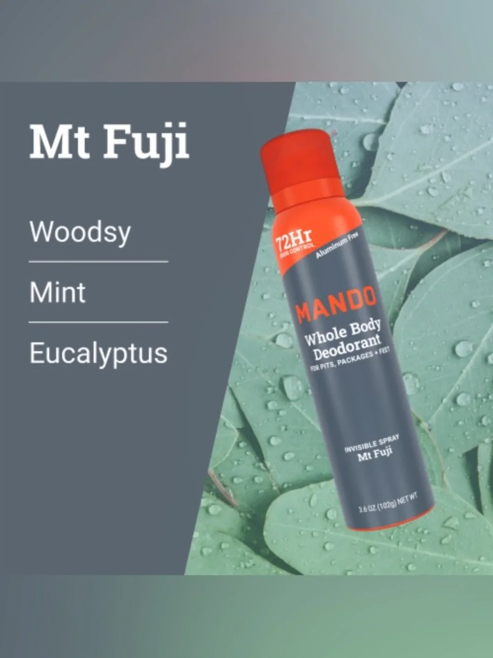 MANDO Whole Body Deodorant Mt Fuji - 2 Pack